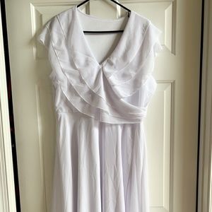 White Chiffon Dress